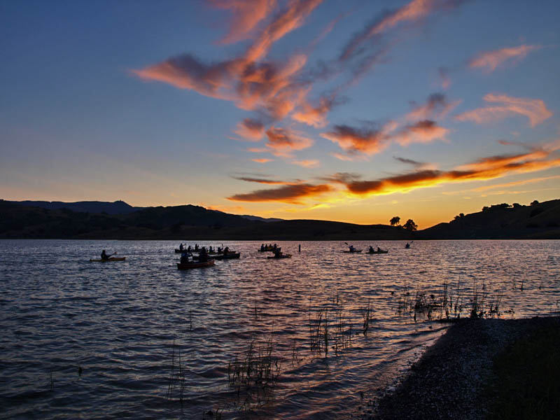 Calero Moonlight Paddle ranger-led event, 8/18/13