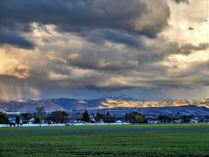 View of Martial Cottle Ranch from the west, looking towards Mt. Hamilton