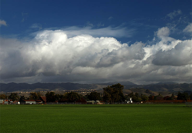 Martial Cottle: view of ranch buildings, part of life estate, which will not be open to the public