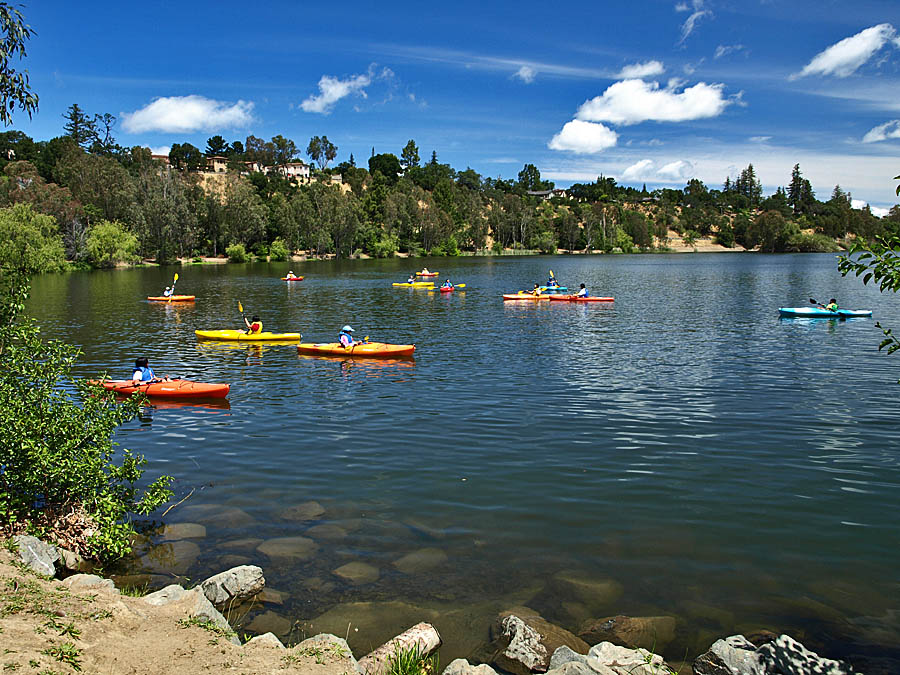 Kayakking class, Vasona, 5/26/13
