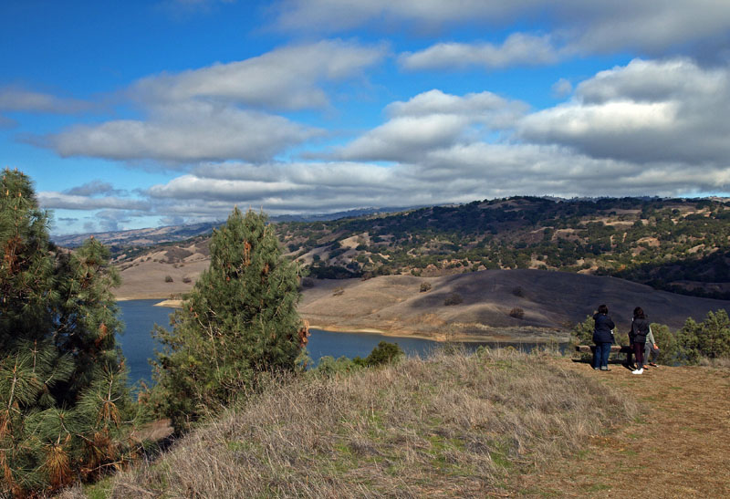 Rosendin Park viewpoint of Anderson Reservoir